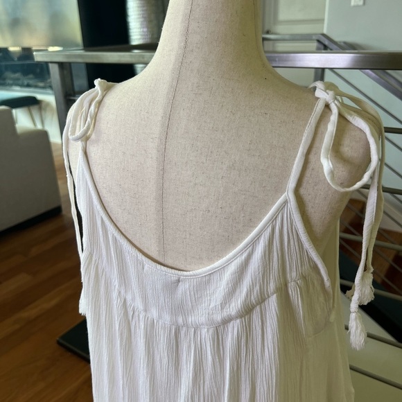 Tiered Mini Dress in White - Picture 9 of 13